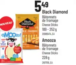 Provigo BLACK DIAMOND CHEESE STICKS, 189 - 252 G, AMOOZA CHEESE STICKS, 228 G offer