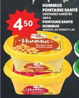Provigo FONTAINE SANTE HUMMUS, 260 G offer