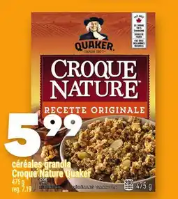 Marche Ami CÉRÉALES GRANOLA CROQUE NATURE QUAKER offer