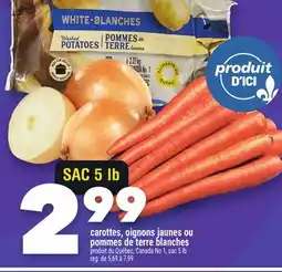 Marche Ami CAROTTES, OIGNONS JAUNES OU POMMES DE TERRE BLANCHES offer