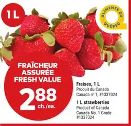Giant Tiger 1 L strawberries offer