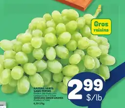 Marché Bonichoix SEEDLESS GREEN GRAPES offer