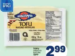 Marché Bonichoix Unisoya Nature Tofu offer