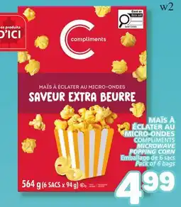 Marché Bonichoix COMPLIMENTS MICROWAVE POPPING CORN offer