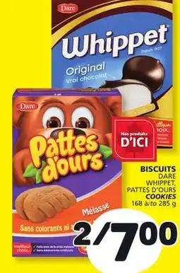 Marché Bonichoix DARE WHIPPET, PATTES D'OURS COOKIES offer