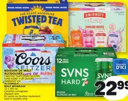 Marché Bonichoix SELTZER TWISTED TEA, COORS SELTZER, HARD 7-UP or SMIRNOFF ICE ALCOHOLIC ALCOHOLIC MALT offer