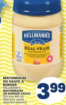 Marché Bonichoix HELLMANN'S MAYONNAISE OR BURGER SAUCE offer