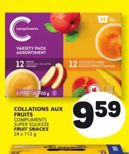Marché Bonichoix COMPLIMENTS SUPER SQUEEZE FRUIT SNACKS offer