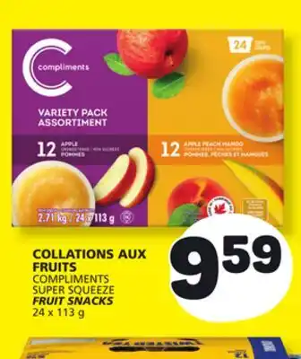 Marché Bonichoix COMPLIMENTS SUPER SQUEEZE FRUIT SNACKS offer