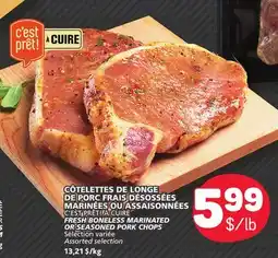 Marché Bonichoix C'EST PRÊT! À CUIRE FRESH BONELESS MARINATED OR SEASONED PORK CHOPS offer