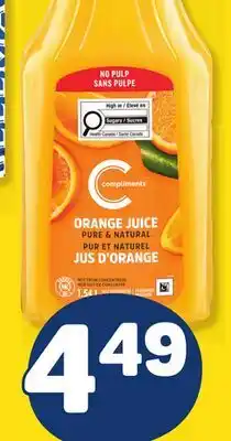 Marché Bonichoix COMPLIMENTS REFRIGERATED FRUIT JUICE offer