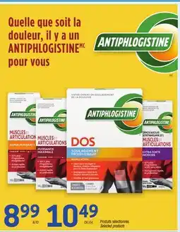 Uniprix ANTIPHLOGISTINE Produits sélectionnés/Selected products offer