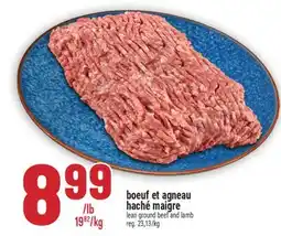 Marché Adonis Boeuf et agneau haché maigre | Lean ground beef and lamb offer