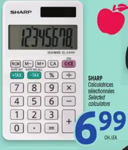 Uniprix SHARP Calculatrices sélectionnées/ Selected calculators offer