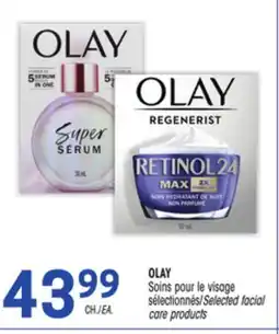 Uniprix OLAY Soins pour le visage sélectionnés/Selected facial care products offer