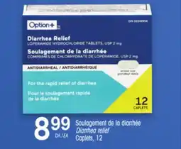 Uniprix OPTION + Soulagement de la diarrhée / Diarrhea relief Caplets offer