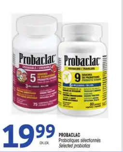 Uniprix PROBACLAC Probiotiques sélectionnés /Selected probiotics offer