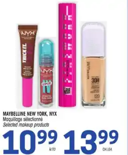 Uniprix MAYBELLINE NEW YORK, NYX Maquillage sélectionné/Selected makeup products offer