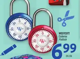 Uniprix WESTCOTT Cadenas/ Padlock offer