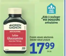 Uniprix ADRIEN GAGNON Produits naturels sélectionnés/ Selected natural products offer