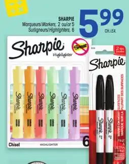 Uniprix SHARPIE Marqueurs/Markers, 2 ou/or 5 Surligneurs/Highlighters, 6 offer