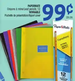 Uniprix PAPERMATE Crayons à mine/Lead pencils WINNABLE Pochette de présentation/Report cover offer