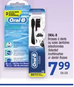 Uniprix ORAL-B Brosses à dents ou soies dentaires sélectionnées/ Selected toothbrushes or dental flosses offer