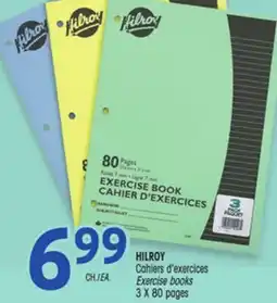 Uniprix HILROY Cahiers d'exercices / Exercise books offer