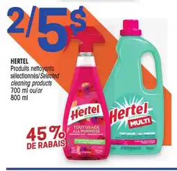 Uniprix HERTEL Produits nettoyants sélectionnés/Selected cleaning products offer