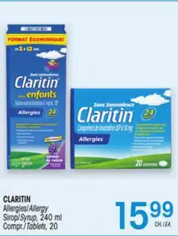 Uniprix CLARITIN Allergies/Allergy Sirop/Syrup, 240 ml Compr./Tablets, 20 offer