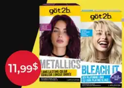 Jean Coutu GOT 2B Selected hair color and styling products offer