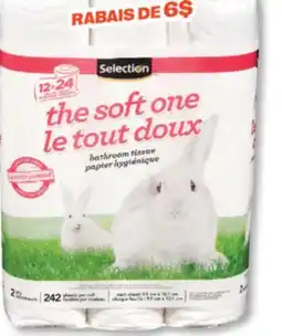 Jean Coutu SELECTION Bathroom tissue offer