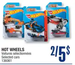 Jean Coutu HOT WHEELS Selected cars offer