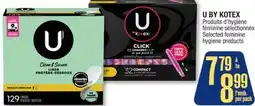 Jean Coutu U BY KOTEX Selected feminine hygiene products offer