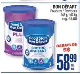 Jean Coutu BON DÉPART Powders offer
