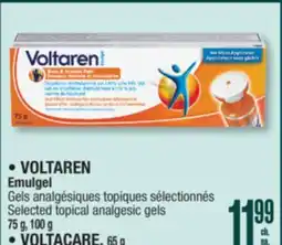 Jean Coutu VOLTAREN Emulgel Selected topical analgesic gels, VOLTACARE offer