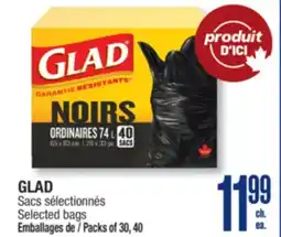 Jean Coutu GLAD Selected bags offer
