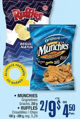 Jean Coutu MUNCHIES, RUFFLES selected products offer