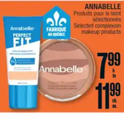 Jean Coutu ANNABELLE Selected complexion makeup products offer