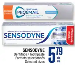 Jean Coutu SENSODYNE Toothpaste offer