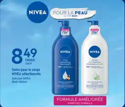 Jean Coutu NIVEA Selected Body lotions offer
