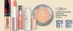 Jean Coutu L'ORÉAL PARIS Selected makeup products offer