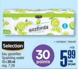 Jean Coutu SELECTION Sparkling water offer