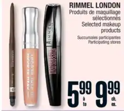 Jean Coutu RIMMEL LONDON Selected makeup products offer