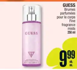 Jean Coutu GUESS Fine fragrance mists offer