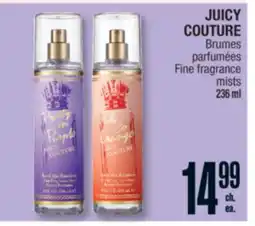 Jean Coutu JUICY COUTURE Fine fragrance mists offer