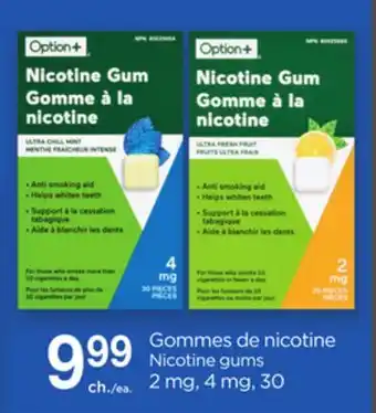 Proxim Option+ Nicotine gums offer
