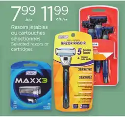 Proxim Option+ Selected razors or cartridges offer