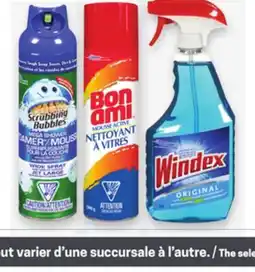 Proxim WINDEX, BON AMI, SCRUBBING BUBBLES Selected cleansers offer