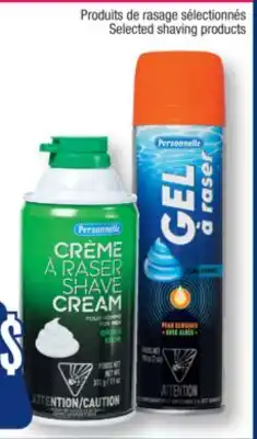 Jean Coutu PERSONNELLE Selected shaving products offer